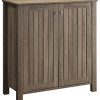 Accent Cabinets Weathered Gray Shoe Cabinet/Accent Cabinet
