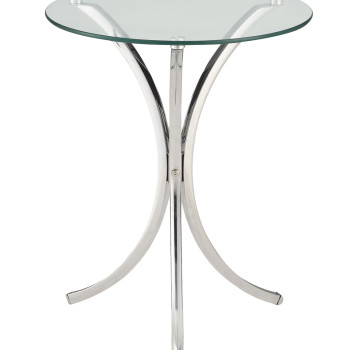 Accent Tables Clear Tempered Glass Accent Table