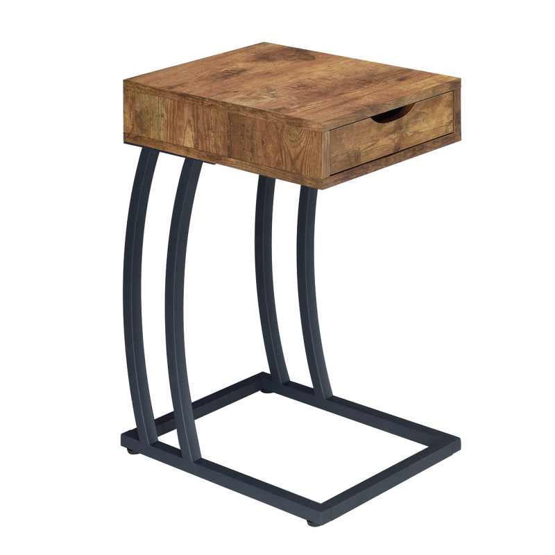 Accent Tables Chairside Table with Storage Drawer and Outlet