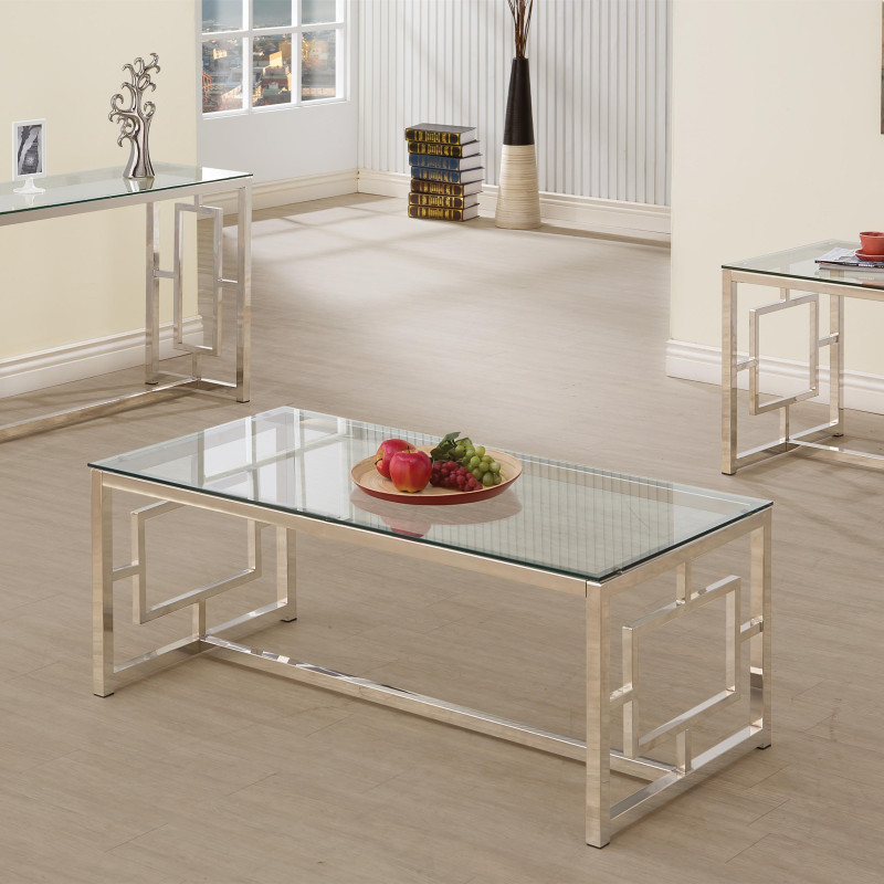 Occasional Group Contemporary Metal Occasional Group 3 Piece