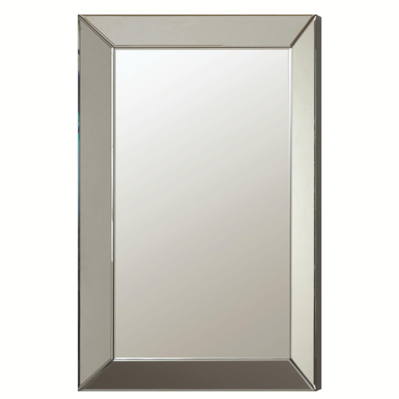 Accent Mirrors Contemporary Frameless Beveled Mirror