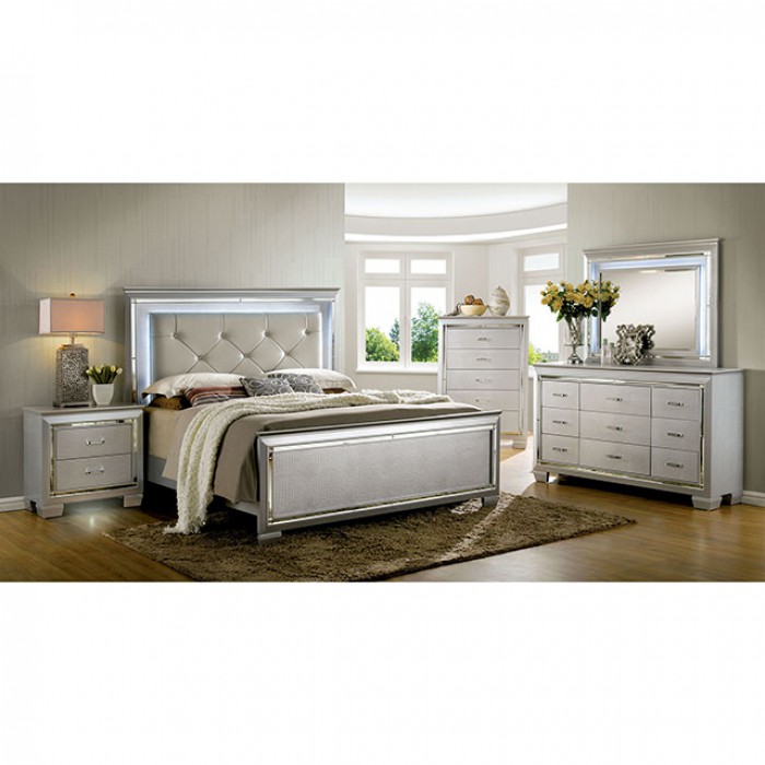BELLANOVA BEDROOM 4 Pc SETS - Silver