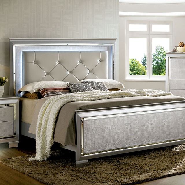 BELLANOVA Cal.King Bed - Silver