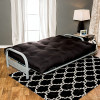 PLOSH 8" BLACK FUTON MATTRESS - Black