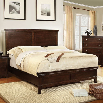 SPRUCE Queen Bed - Brown Cherry