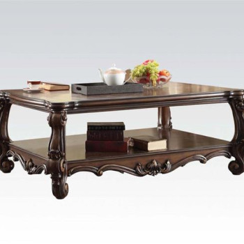 Versailles Traditional Cherry Oak Wood Coffee Table