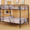 Bristol Dark Brown Metal Full/Full Bunk Bed