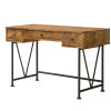 Barritt Industrial Style Writing Desk with 3 Drawers