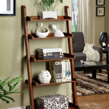LUGO LADDER SHELF Antique Oak Finish