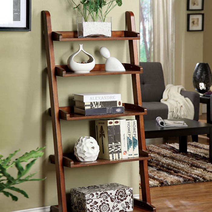 LUGO LADDER SHELF Antique Oak Finish