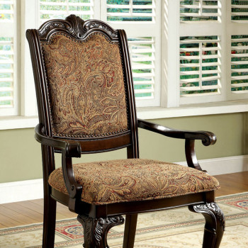 BELLAGIO ARM CHAIR Brown Cherry