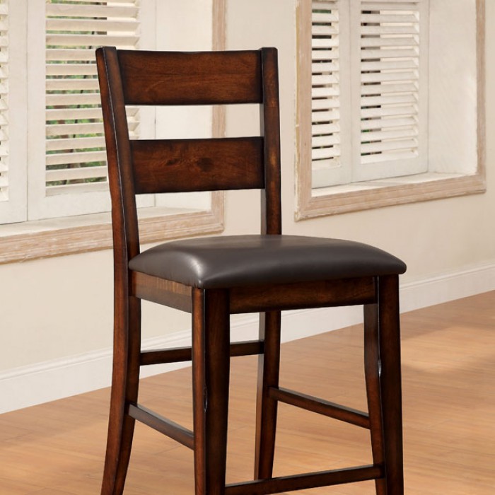 DICKINSON II COUNTER HT. CHAIR Dark Cherry Finish