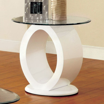 LODIA III END TABLE WHITE