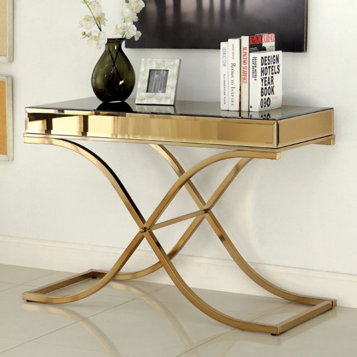 SUNDANCE SOFA TABLE Brass Finish