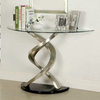 NOVA SOFA TABLE Satin Plated Finish