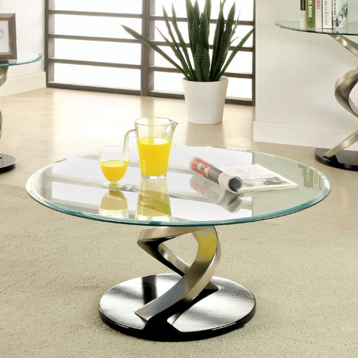 NOVA COFFEE TABLE Satin Plated Finish