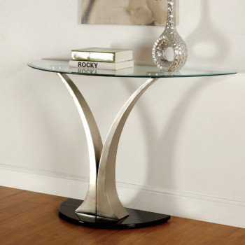 VALO SOFA TABLE Satin Plated Finish