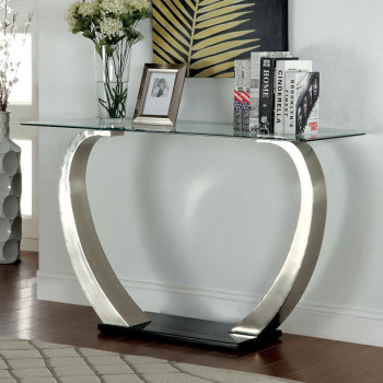 ROXO SOFA TABLE Satin Plated Finish
