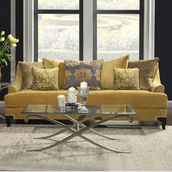 VISCONTTI Sofa Traditional Gold