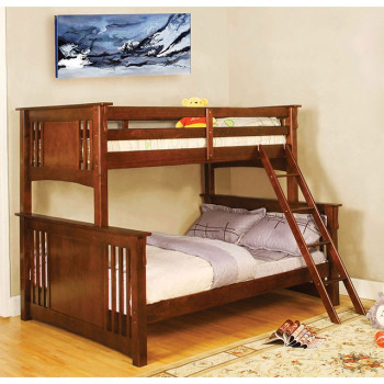 Spring Creek Twin/Full Bunk Bed Oak