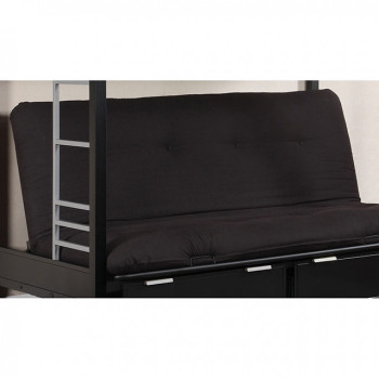 PLOSH 6" Black Futon Mattress FP-2405BK