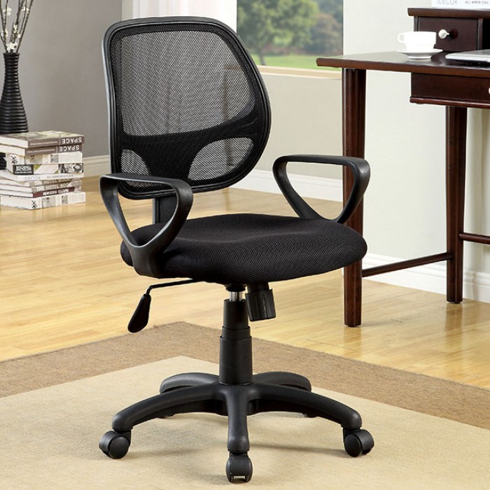 Sherman Office Chair Silver & Gun Metal Finish CM-FC606