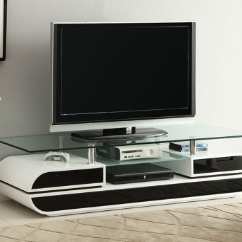 EVOS 63" Glass Top TV Console CM5813-TV