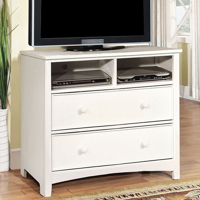 OMNUS Media Chest in White Finish