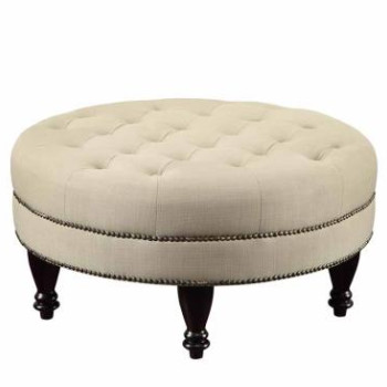 Ottomans Traditional Round Cocktail Ottoman