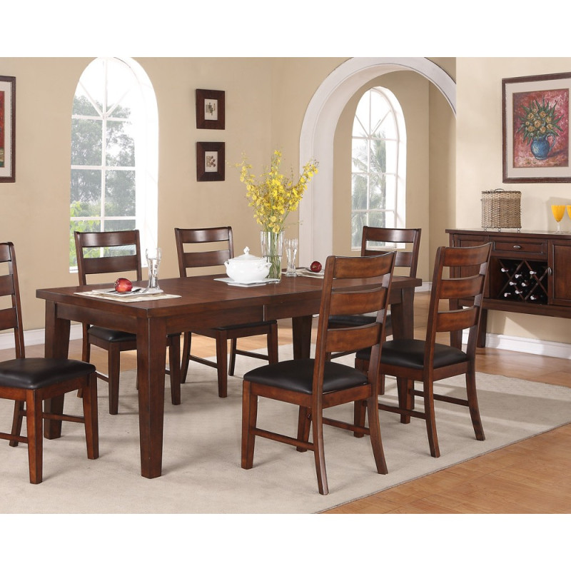 Dining Table F2207 and 6 Side Chair