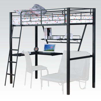 37275 TWIN LOFT BED W/DESK