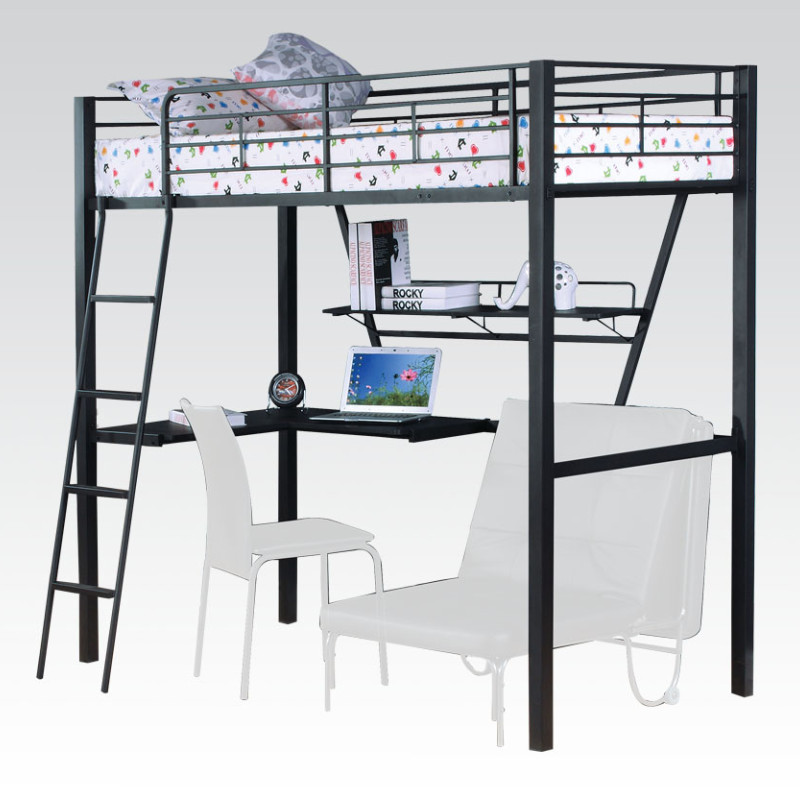 37275 TWIN LOFT BED W/DESK