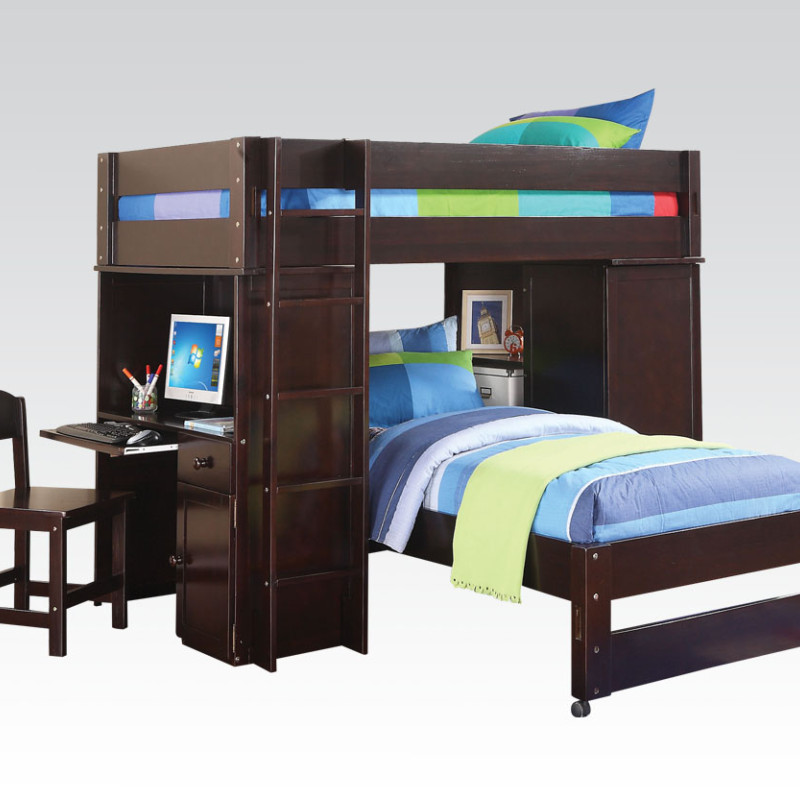 37495 LOFT BED & TWIN BED