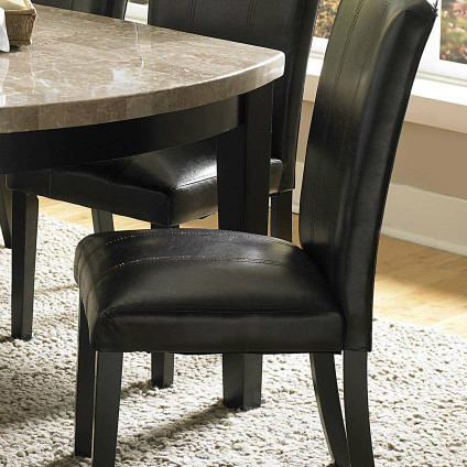 Cristo Side Chair - Dark Brown Bi-Cast Vinyl