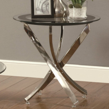 Occasional Group 702580 End Table w/ Tempered Glass Top