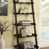 Bookcases Cappuccino Ladder Bookcase with 5 Shelves