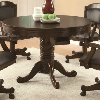 Turk 3-in-1 Round Pedestal Game Table