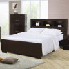 Jessica California King Contemporary Bed with Storage Headboard and Built in Lighting