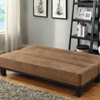 Callie Click-Clack Sofa Bed - Brown - Microfiber 4823BR