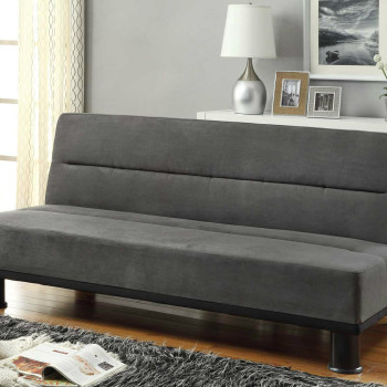 Callie Click-Clack Sofa Bed - Graphite - Grey Microfiber 4823GP