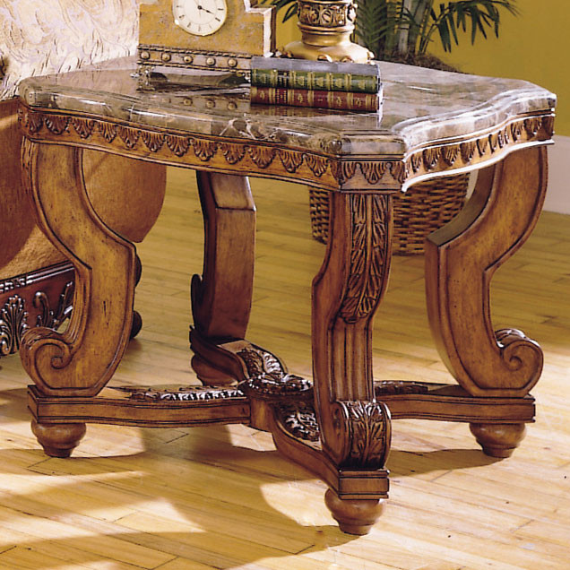 Tarantula End Table Marble Top 5543-04