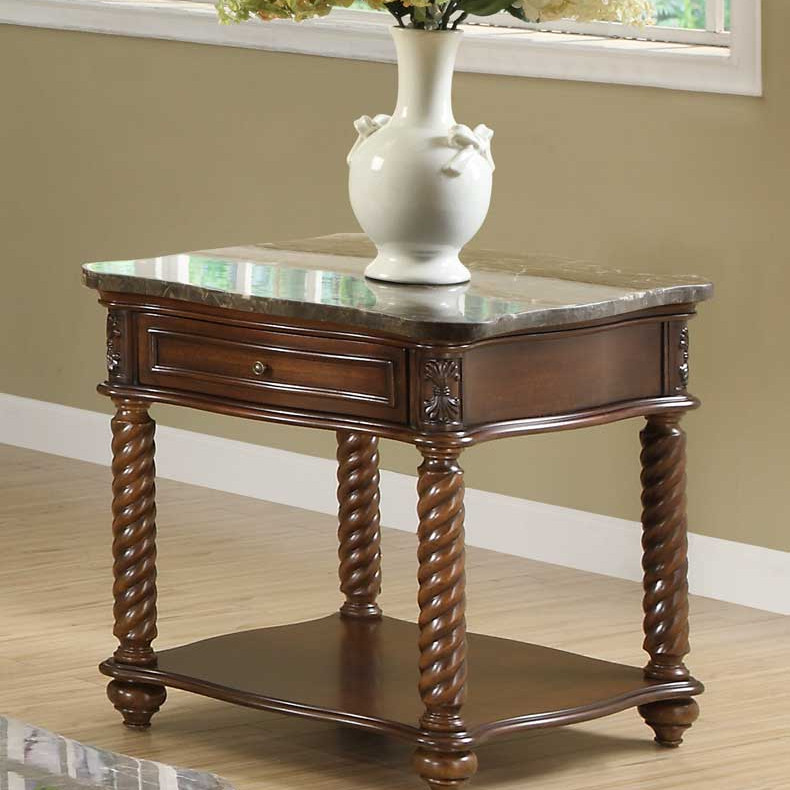 Lockwood End Table - Brown Mahogany 5560-04