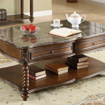 Lockwood Cocktail Table - Brown Mahogan 5560-30
