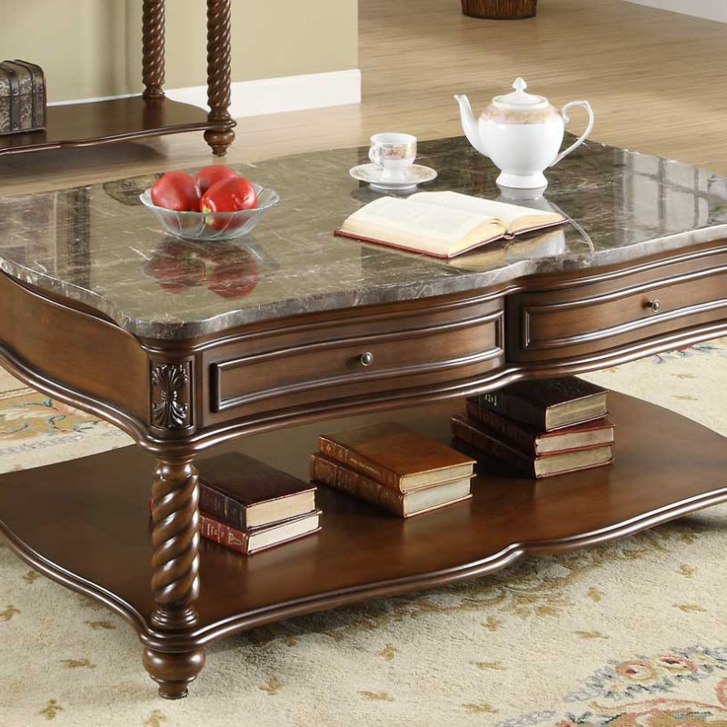 Lockwood Cocktail Table - Brown Mahogan 5560-30
