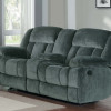 2pc Laurelton Reclining Sofa Set - Charcoal - Textured Plush Microfiber  9636CC Homelegance 