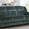 Laurelton Double Reclining Sofa - Charcoal - Textured Plush Microfiber  9636CC-3 Homelegance 