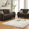 Rubin Sofa Set - Chocolate Textured Microfiber 9734CH Homelegance 