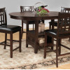 Junipero Counter Height Dining Set 5pc set (TABLE+4 COUNTER HEIGHT CHAIRS