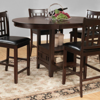 Junipero Counter Height Dining Set 5pc set (TABLE+4 COUNTER HEIGHT CHAIRS