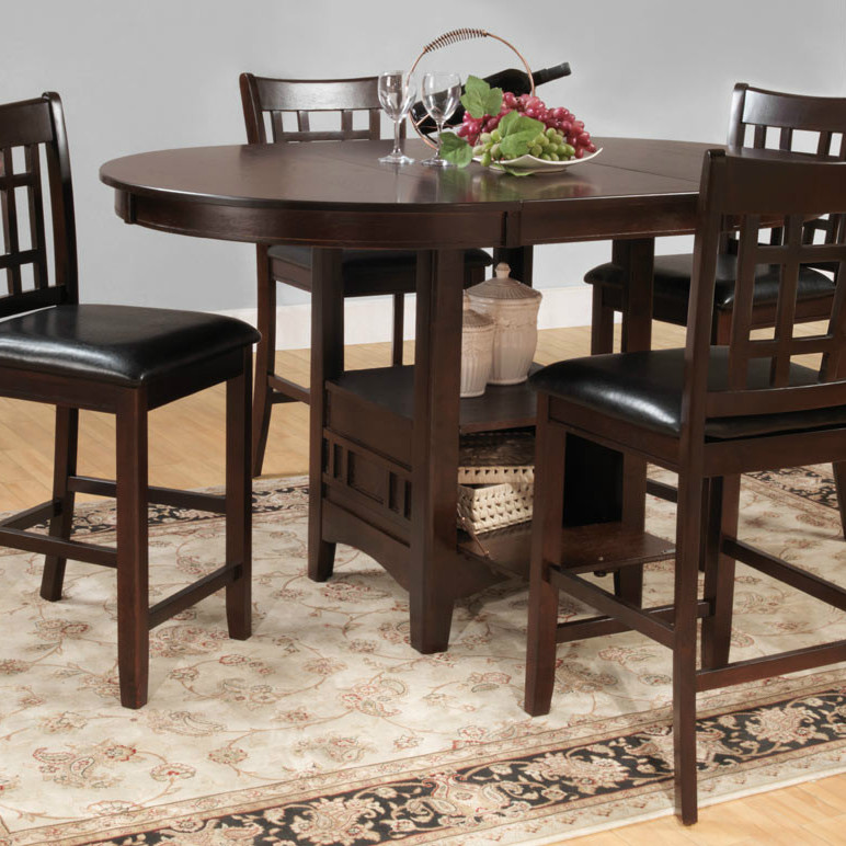 Junipero Counter Height Dining Set 5pc set (TABLE+4 COUNTER HEIGHT CHAIRS